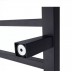 Heated Towel Rack Square 7 Bars 800Hx600Wx120D - Black